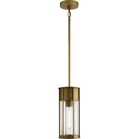 Lampada sospensione esterna Kichler Camillo ottone E27 IP44 (1/5)