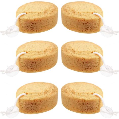 esponjas de ducha corporales de espuma natural para adultos y niños: limpieza corporal eficaz y cómoda (1/5)