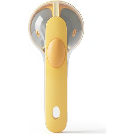 Brosse de bain et de toilettage pour animaux, outil en silicone pour retirer les poils morts et masser les chiens et les chats, jaune (1/3)