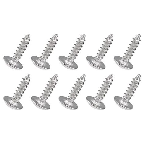QUARKZMAN 2x8mm Auto Vis taraudeuses 50PCS 304 Inox Acier Argent