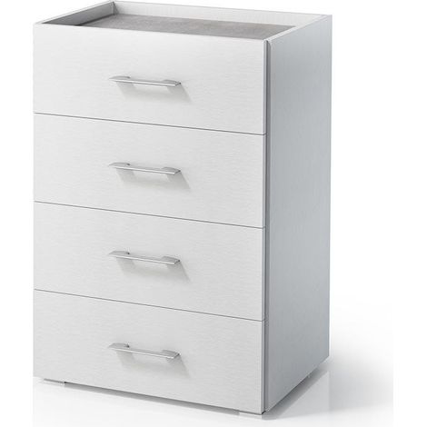 Praktischer Unterschrank Mit 4 Schubladen In Holzoptik Und Weiss