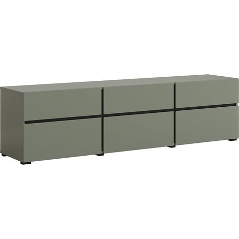 Meuble TV 3 portes 180 cm Lilia Vert (1/5)