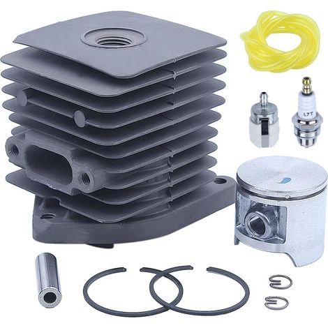 Kit piston de cylindre 33,5MM pour Homelite S25 25cc débroussailleuse ligne de carburant filtre, cylindre, piston, axe de piston, bougie, ligne de carburant, filtre à carburant, segment de piston, cir (1/5)
