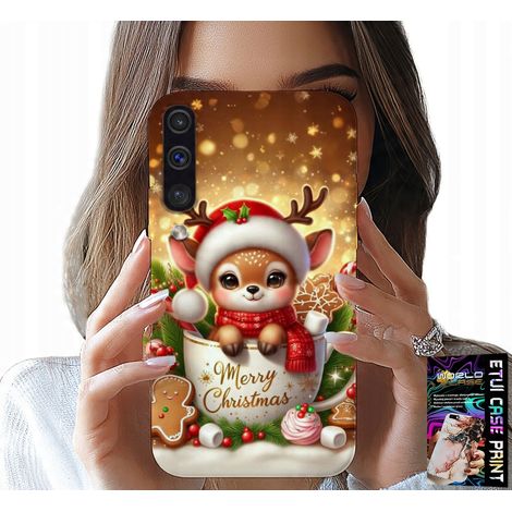 Custodia per Samsung A50 / A30S - renna, simpatico motivo natalizio con renne (1/5)