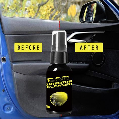 Nettoyant intérieur voiture 30ml/100ml, agent de nettoyage portable pour habitacle auto, détachant multi-usages (1/4)
