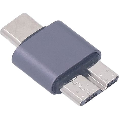 Adaptateur Micro B vers USB C haute vitesse USB 3.0, connecteur convertisseur Micro B vers USB Type C mâle pour Galaxy S5 Note Pro 12.2 (1/5)