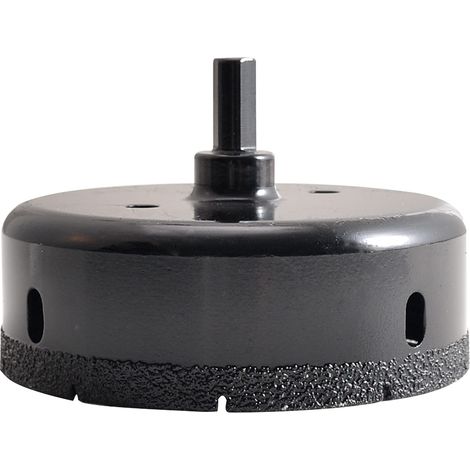Foret diamanté pour scie cloche à noyau brasé 100 mm, coupe-trou creux pour verre, porcelaine, carrelage, marbre, céramique, granit (1/5)