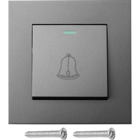 Bouton Sonnette Exterieur Étanche 16A 220–250V Interrupteur de Sonnette Filaire (1/5)