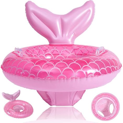 Bouée gonflable pour bébé, bouée de natation pour bébé avec siège gonflable et poignée pour enfants de 0 à 36 mois