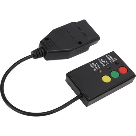 Scanner OBD2 16 broches pour système SRS automobile, outil de réinitialisation du témoin de vidange d'huile à 3 touches, outil de diagnostic du témoin d'inspection (1/5)