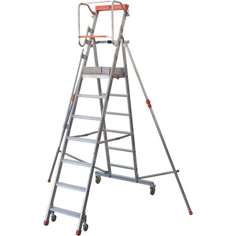 Scala a castello per logistica - Altezza max di lavoro  3.87m - CTA-7