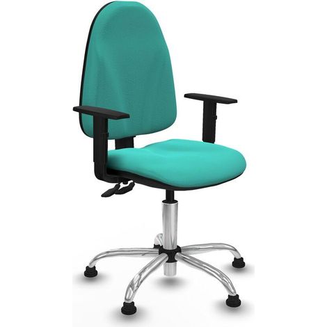 Piqueras y Crespo B1D05RT Silla de oficina turquesa cromada (1/3)