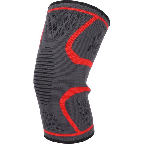 Genouillère de compression sportive pour l'extérieur, antidérapante et respirante, support de genou (L) (1/5)