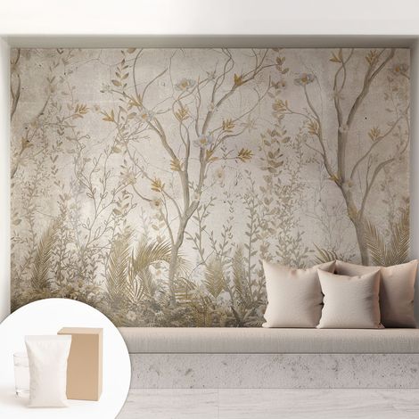 Papier peint avec colle pour décoration moderne de salon chambre à coucher cuisine et bureau Facile Coin de forêt 208x146 cm (1/5)