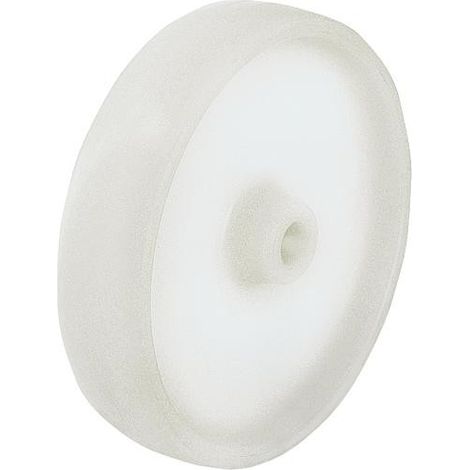 Roue plastique en polyamide PO 80/12G, charge limite 220 kg roue diam. 80 mm, trou axial diam. 12 mm