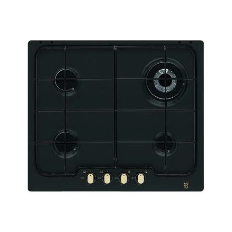 Electrolux PN 640 RUV, Schwarz, Eingebaut, Gas, 4 Brenner