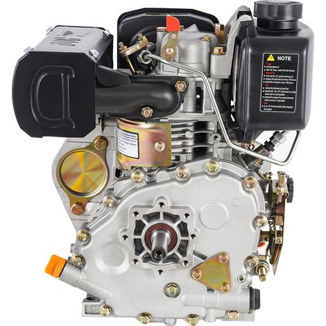 Moteur diesel monocylindre 4 temps, 3,6 kW, démarrage manuel, refroidi par air, réservoir 2,5 L, pour pompe à eau, pulvérisateur, motobineuse et générateur (1/5)