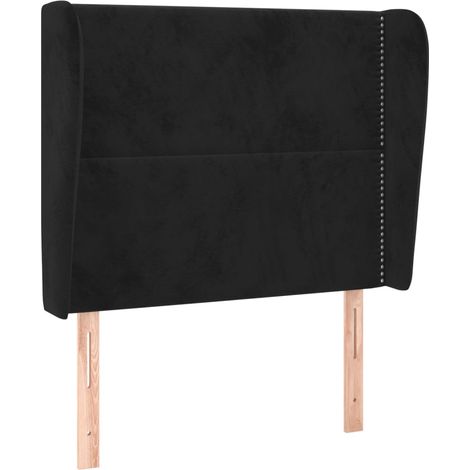 Maison Exclusive - Testiera ad Orecchio Nera 83x23x118/128 cm in Velluto