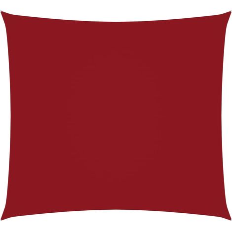 Telo parasole a vela in tessuto oxford quadrato 36 x 36 m rosso 020009480