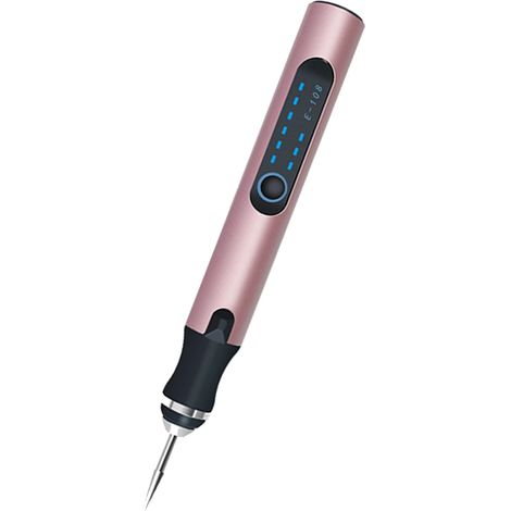 Mini stylo polisseuse à ongles alimenté par batterie lithium-ion, meuleuse électrique, kit de polissage de métaux dorés à chargement sans fil (1/4)