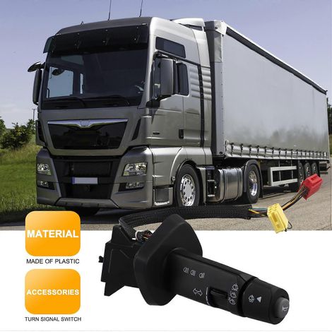 Commutateur de colonne de direction, interrupteur d'essuie-glace pour MAN TGS TGX TGA TGL CITY 81255090194 81255 (1/5)