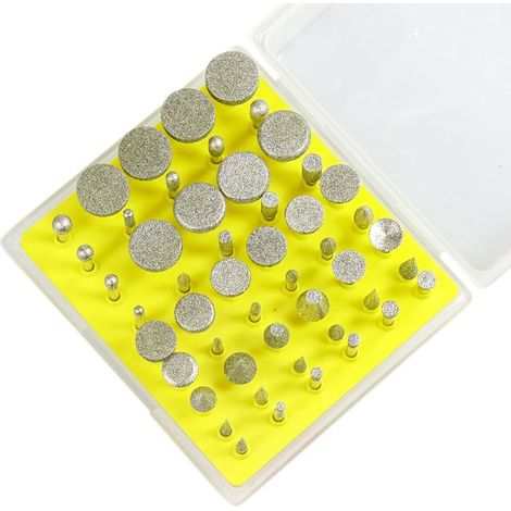 Juego de 50 fresas de diamante para herramienta rotativa Dremel