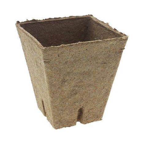 Vaso di Torba Quadrato 6x6 cm