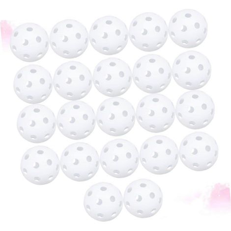 Lot de 22 balles de baseball d'entraînement pour enfants, jaunes, pour l'intérieur et l'extérieur. Accessoires pour enfants. Équipement de baseball en plastique. (1/5)