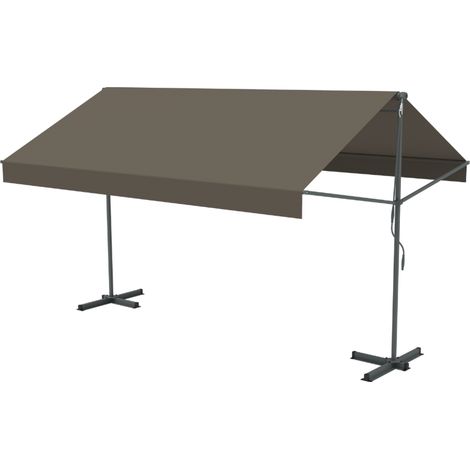 Tenda manuale a doppia pendenza 2,95 x 3 m color tortora ISEO