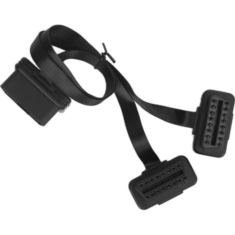 Câble d'extension plat OBD2 16 broches, séparateur 1 vers 2 femelle, outil de diagnostic automobile universel pour voiture (1/5)