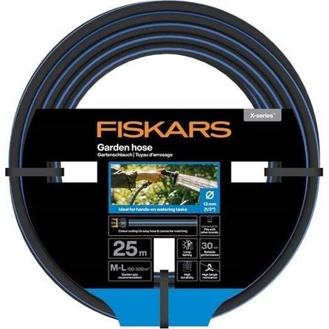 Fiskars X-series tubo da giardino 25 metri gomma