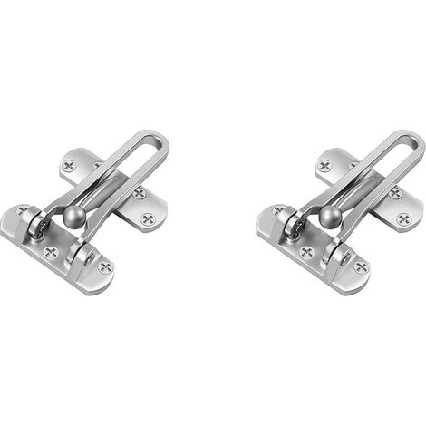 Serrure de porte antivol renforcée pour maison et hôtel, 2 pièces, bouton antivol, loquet de porte de chambre à coucher (1/5)