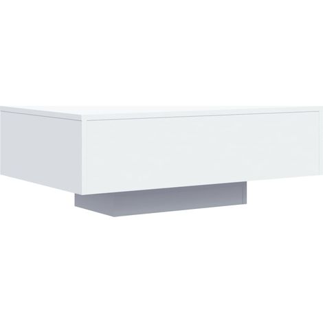 Table basse avec lumières LED blanc 85x55x31 (1/5)