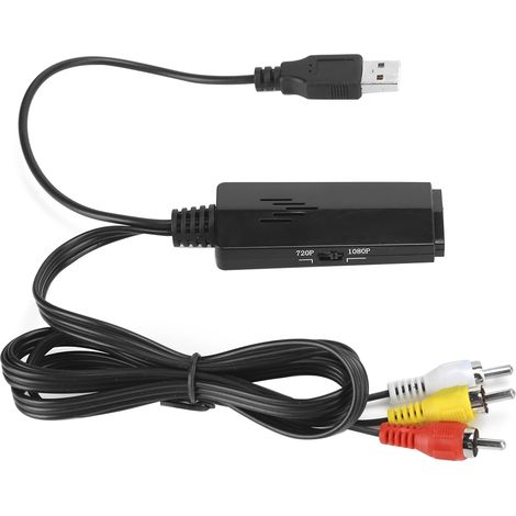 Adaptateur universel mini AV vers HDMI, convertisseur vidéo haute définition longue durée AV2HDMI (1/5)