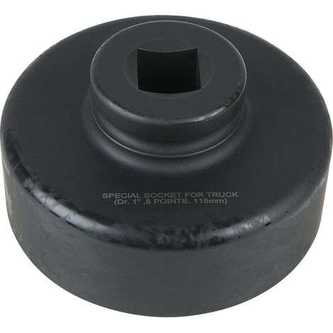 KS Tools 1 Achsmuttern-Schlüssel, 8-kant, kurz, 115 mm