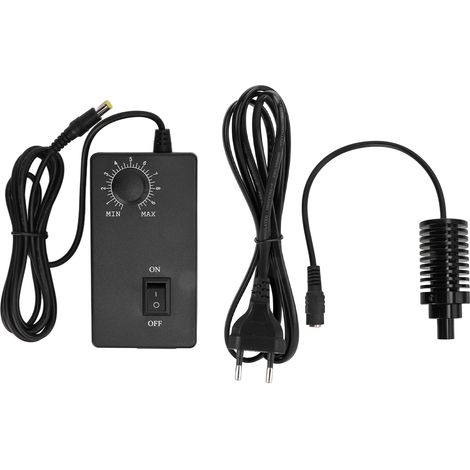 Microscope à lumière coaxiale réglable, résistant à l'usure et dissipant la chaleur, lampe LED spot AC100V‑240V, prise UE, blanc, diamètre 10mm (1/5)