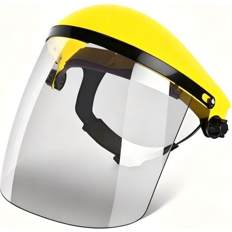Écran de remplacement transparent pour visière de protection, plaque PC 1,5 mm, dimensions 22,5 × 22 cm, résistant aux chocs et rayures pour masque facial de sécurité (1/5)