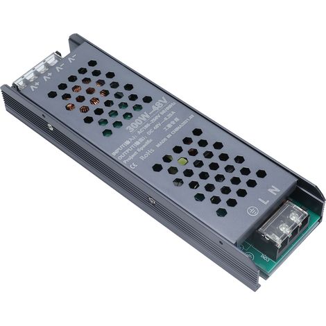 48V 300W 6,25A LED-Netzteil, langer schwarzer Transformator, magnetischer Treiber für LED-Streifen, 180-250V AC-Wandler, wasserdichtes Netzteil für LED-Streifen. (1/5)