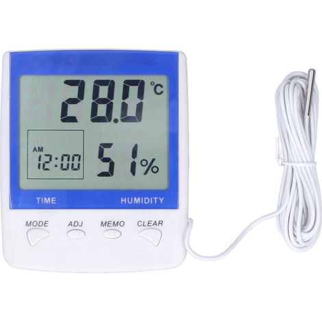 Thermomètre numérique robuste avec données précises, affichage clair de l'humidité et de la température, jauge de haute durabilité (1/5)