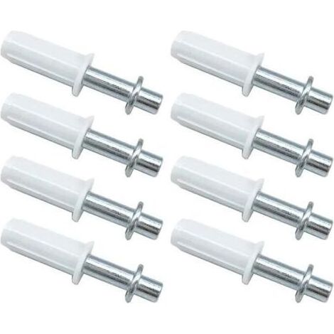 Ensemble de 8 portes pliantes, quincaillerie pour porte de placard pliante, pivot supérieur, à ressort (blanc) (1/4)