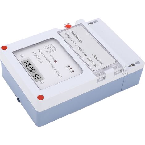 3-Phasen-LCD-kWh-Zähler, digitaler Wattstundenzähler zur Wandmontage, Strommonitor für den Haushalt, 3x230V/400V (1/5)