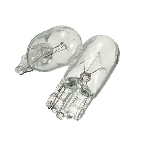 Ampoule automobile, lot de 10 unités, réf. T10/W5W, pour l'éclairage et le remplacement dans les véhicules.-AquaForge
