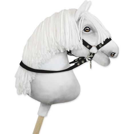 Rênes pour cheval de loisir - Noir