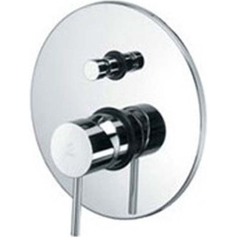 Unterputz-Brausebatterie mit zwei Abgängen Ø 200 mm Paffoni Light Serie LIG015CR Verchromt - Messing (1/5)