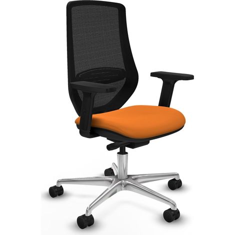 Piqueras y Crespo Mardos Chaise de bureau orange ergonomique