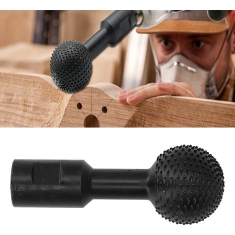 10-mm-Kugelfeile für Holz, Rotationsfeile, Kugelfeile, schwarz