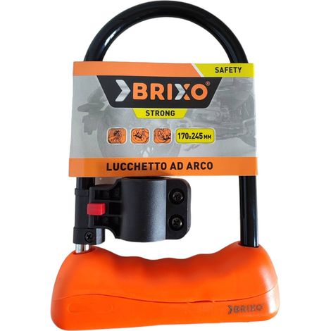 BRIXO LUCCHETTO AD ARCO PER MOTO STRONG 170 X 245 MM (1/4)