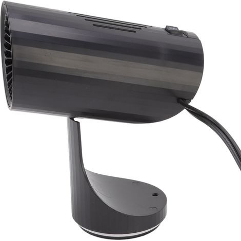 Chauffage de voiture portable noir à chauffage rapide avec protection automatique contre la surchauffe et dégivreur de pare-brise, 150 W, 24 V (1/5)