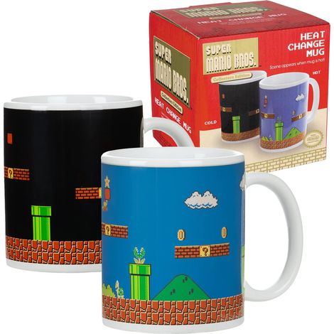 Tasse Changeante de Chaleur - Révèle Écran Niveau avec Boisson Chaude, Cadeau pour Gamers Rétro, 300ml (10 fl oz) (1/5)