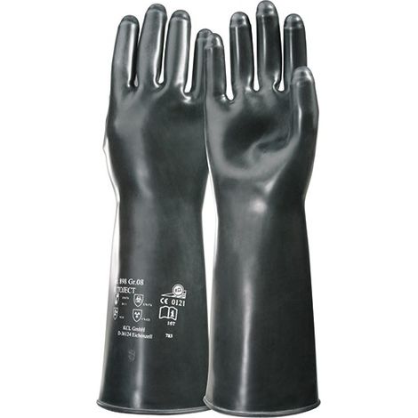 Guante de protección Butoject 898, Talla 8, negro